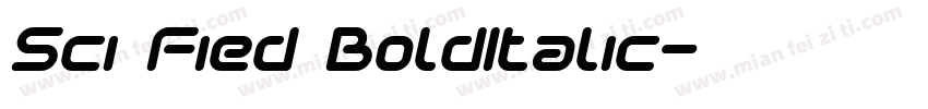 Sci Fied BoldItalic字体转换